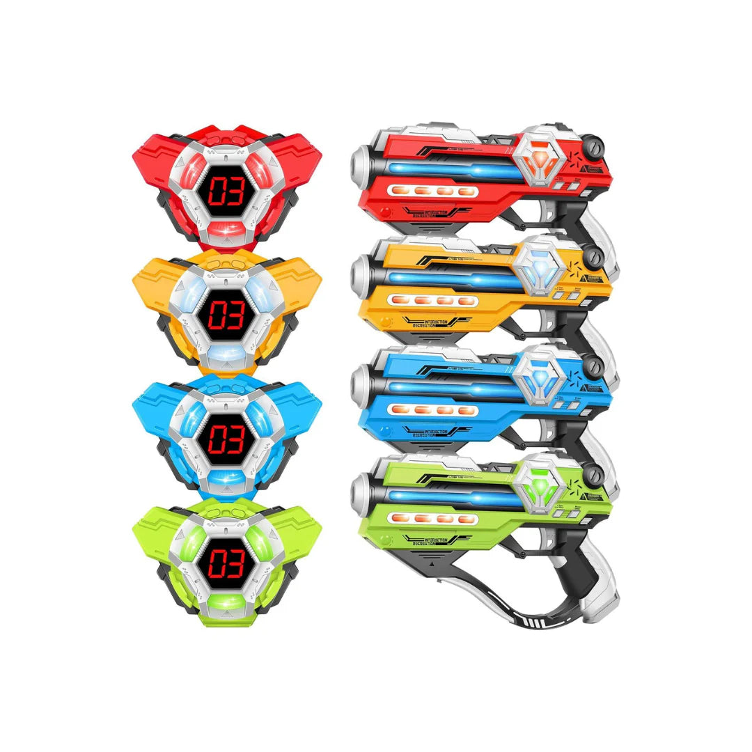 Laser Tag Gun Toy Set - Quad Pack