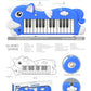 Unicorn Electronic Keyboard with Lights & Demo Songs – Kids Musical Toy Piano