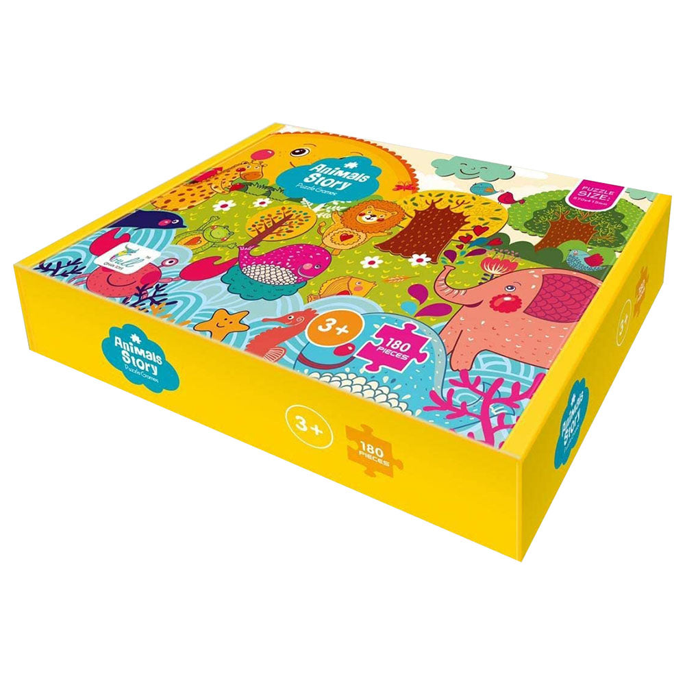 180pcs Children Jigsaw Puzzle for Kids - Animals Story