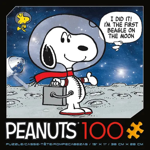 Ceaco - Peanuts Space - Moon Beagle - 100 Piece Jigsaw Puzzle
