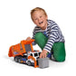 Dickie Toys Action Series 46cm Garbage Truck Toy Vehicle - Orange Battery Operate