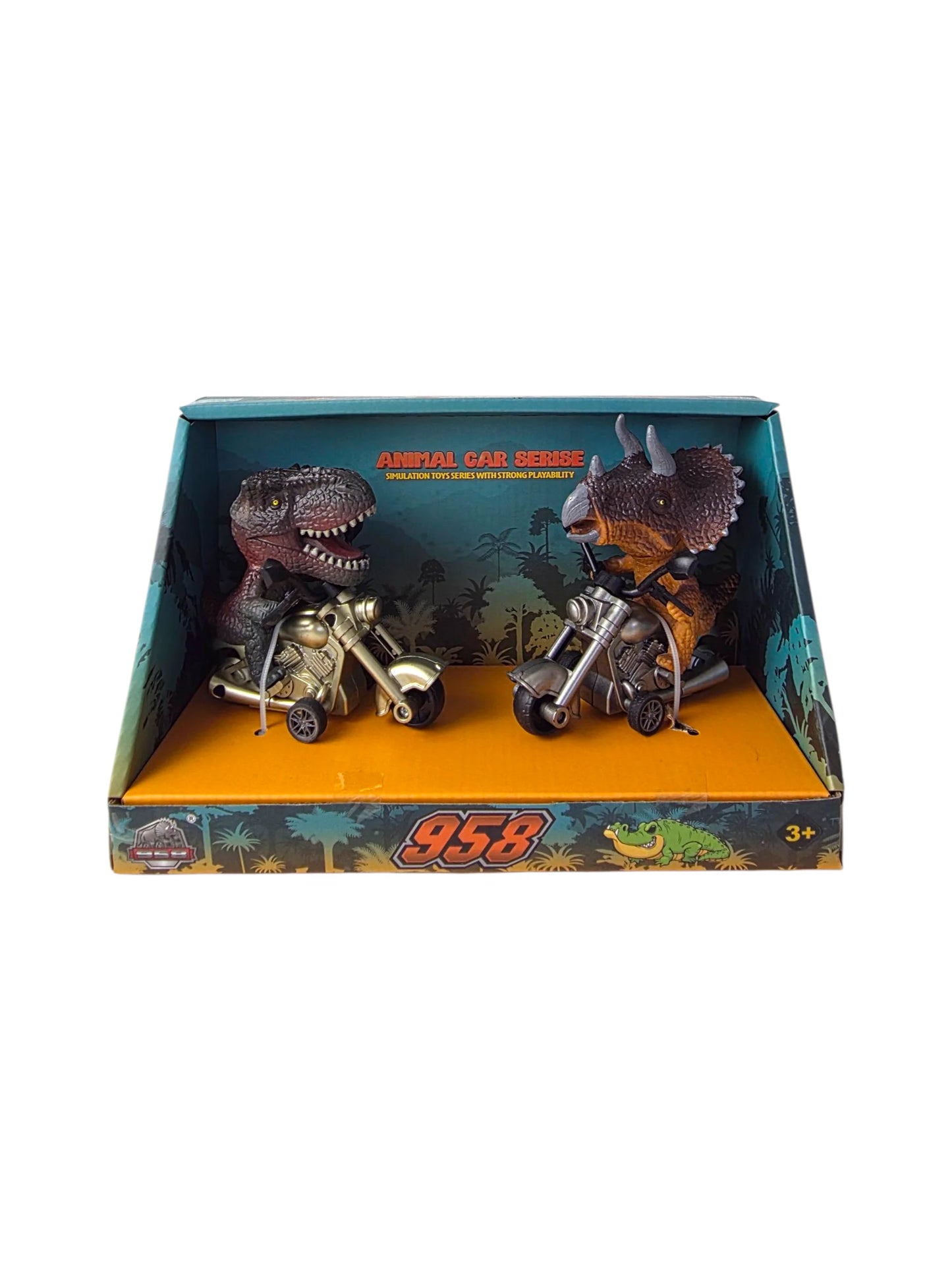 Dinosaur Friction Powered Motorbike Vehicles