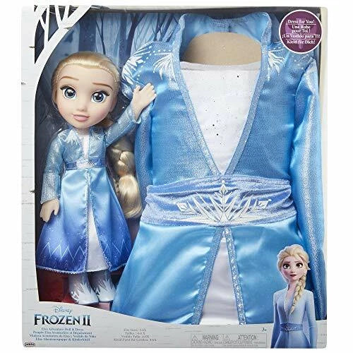 Disney Frozen Elsa Adventure Doll & Dress Action Figure Play Set
