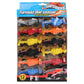 Formula One Plastic Friction Powered Cars - 12 PCS