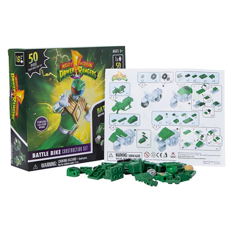 Hasbro Mighty Morphin Power Rangers 50 Piece Battle Bike Construction Sets