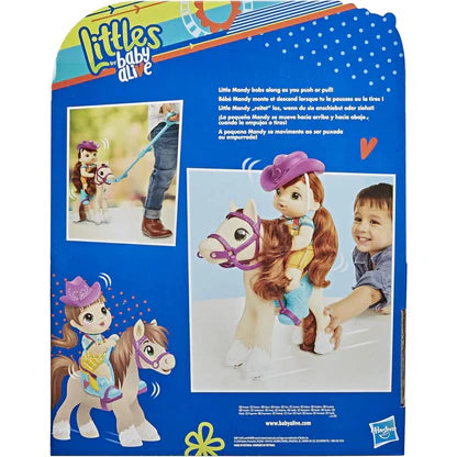 Hasbro Littles by Baby Alive Lil Pony Ride Doll Horse