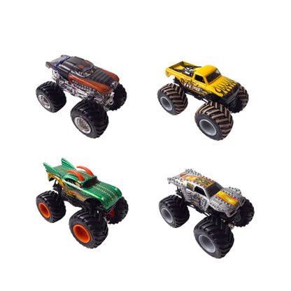 Hot Wheels Monster Trucks 1:64 Scale Die-Cast Collectible Toy Bundle