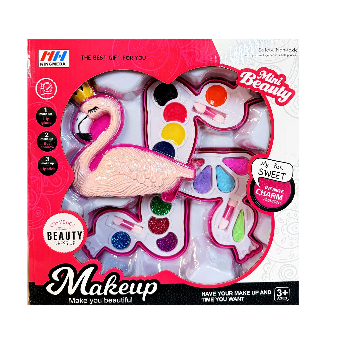 My Fun Sweet Girls Make Up Kids Pretend Playset - Lip Gloss, Eye Shadow