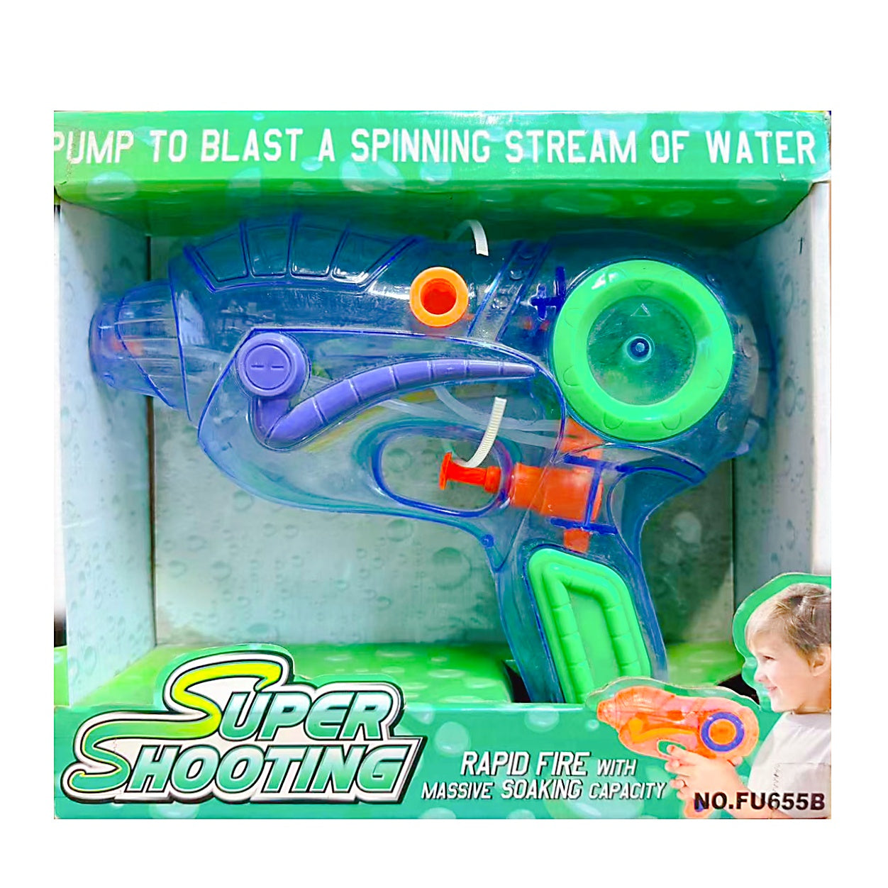 Super Shooting Kids Water Gun Rapid Fire With Massive Soaking Capacity