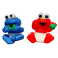 123 Sesame Street Elmo/Cookie Monster Squirter Friend Bath Toy Bundle