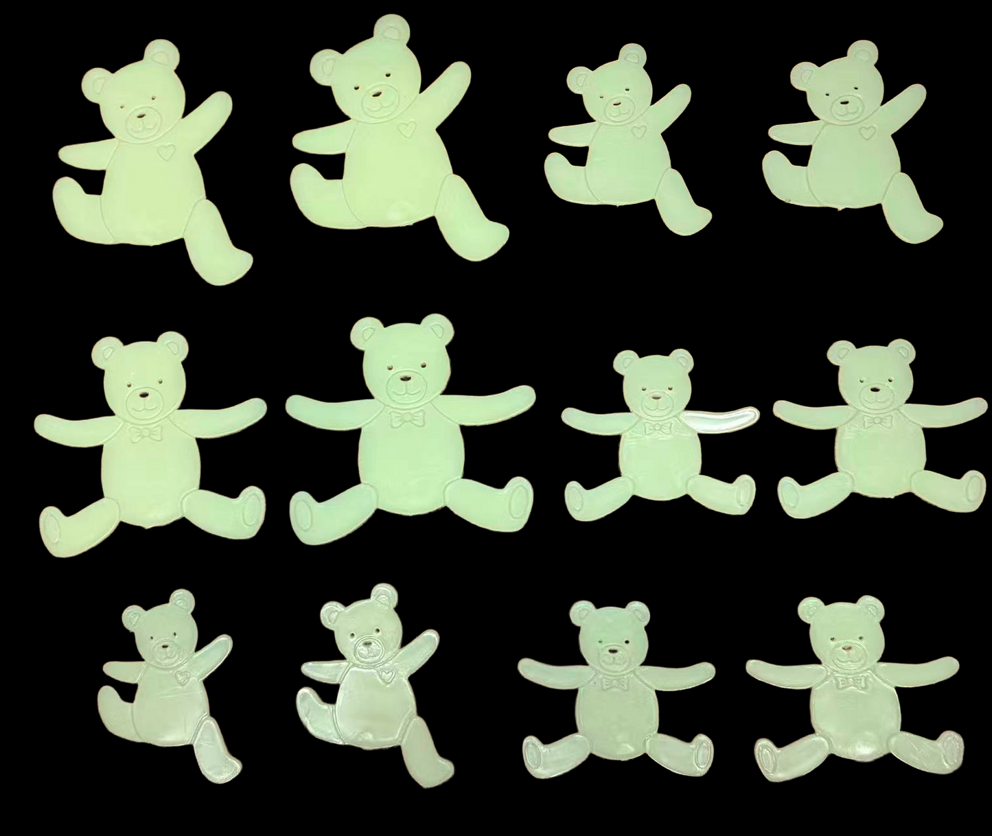 Reusable Self-Adhesive Glow-in-the-Dark Kids Room Wall Decor - Universal, Star, Planet, Dinosaur, Bear and Ocean Fish