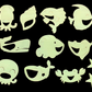 Reusable Self-Adhesive Glow-in-the-Dark Kids Room Wall Decor - Universal, Star, Planet, Dinosaur, Bear and Ocean Fish