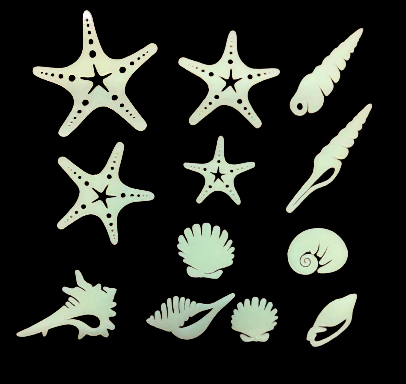 Reusable Self-Adhesive Glow-in-the-Dark Kids Room Wall Decor - Universal, Star, Planet, Dinosaur, Bear and Ocean Fish