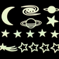 Reusable Self-Adhesive Glow-in-the-Dark Kids Room Wall Decor - Universal, Star, Planet, Dinosaur, Bear and Ocean Fish