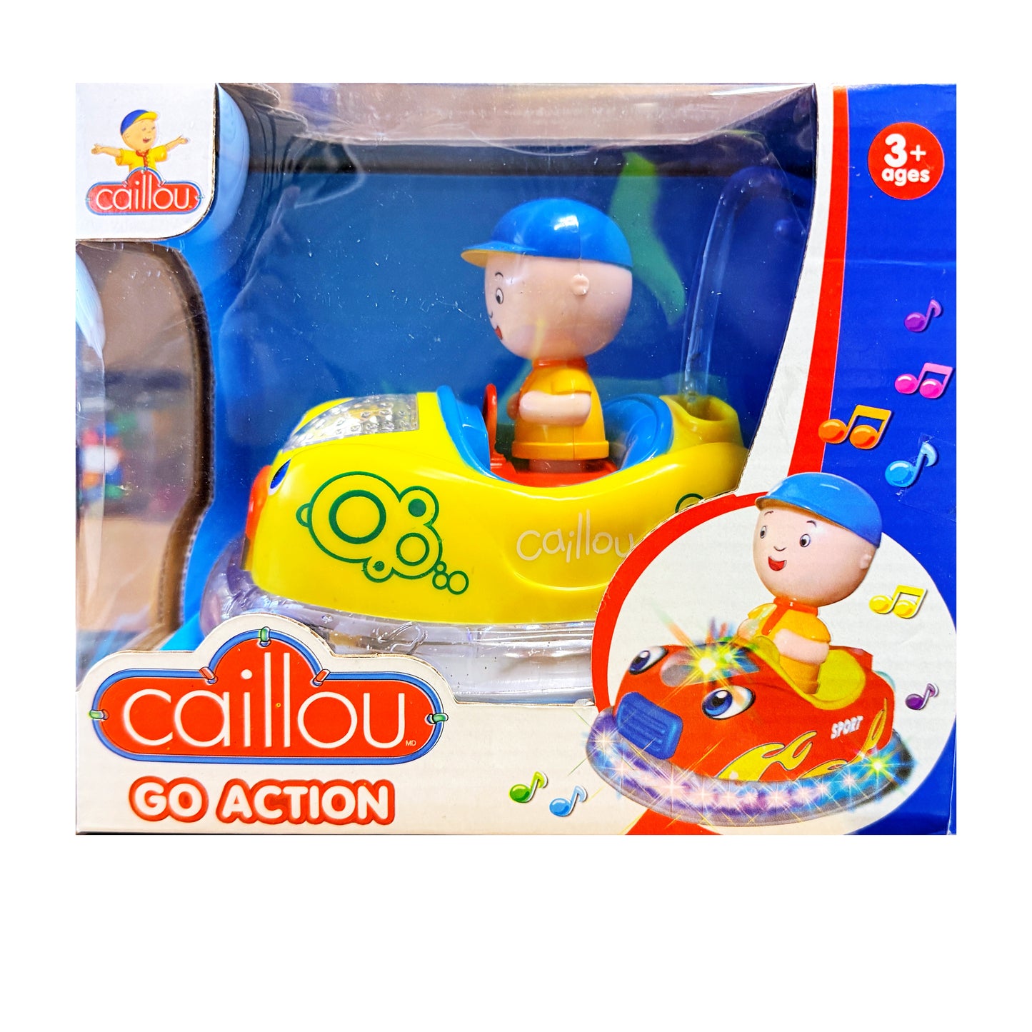 Caillou Go Action Musical Bumper Car With Music And Flashing Lights