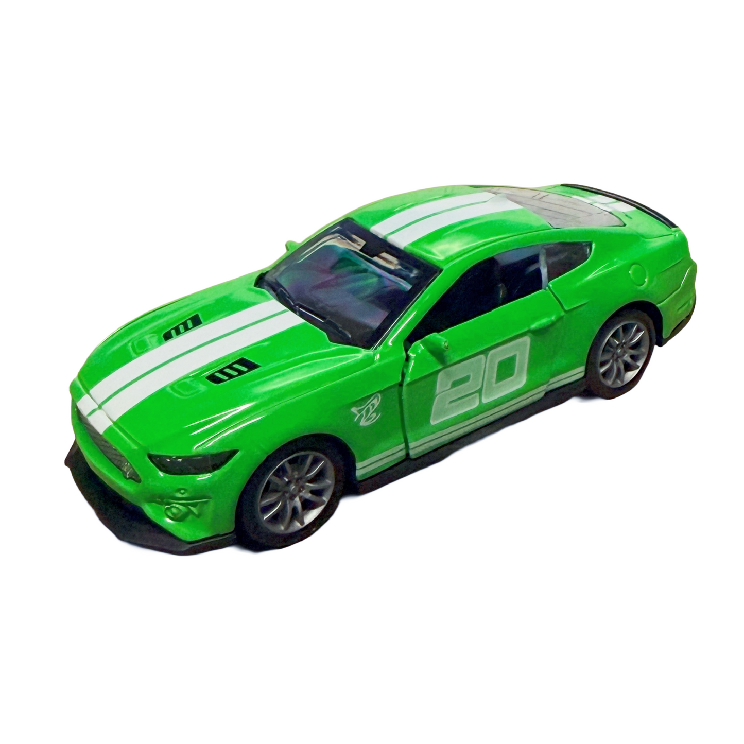 5" Die-Cast Alloy Pull-Back Racing Vehicle Sports Car Toy Model Set - Green