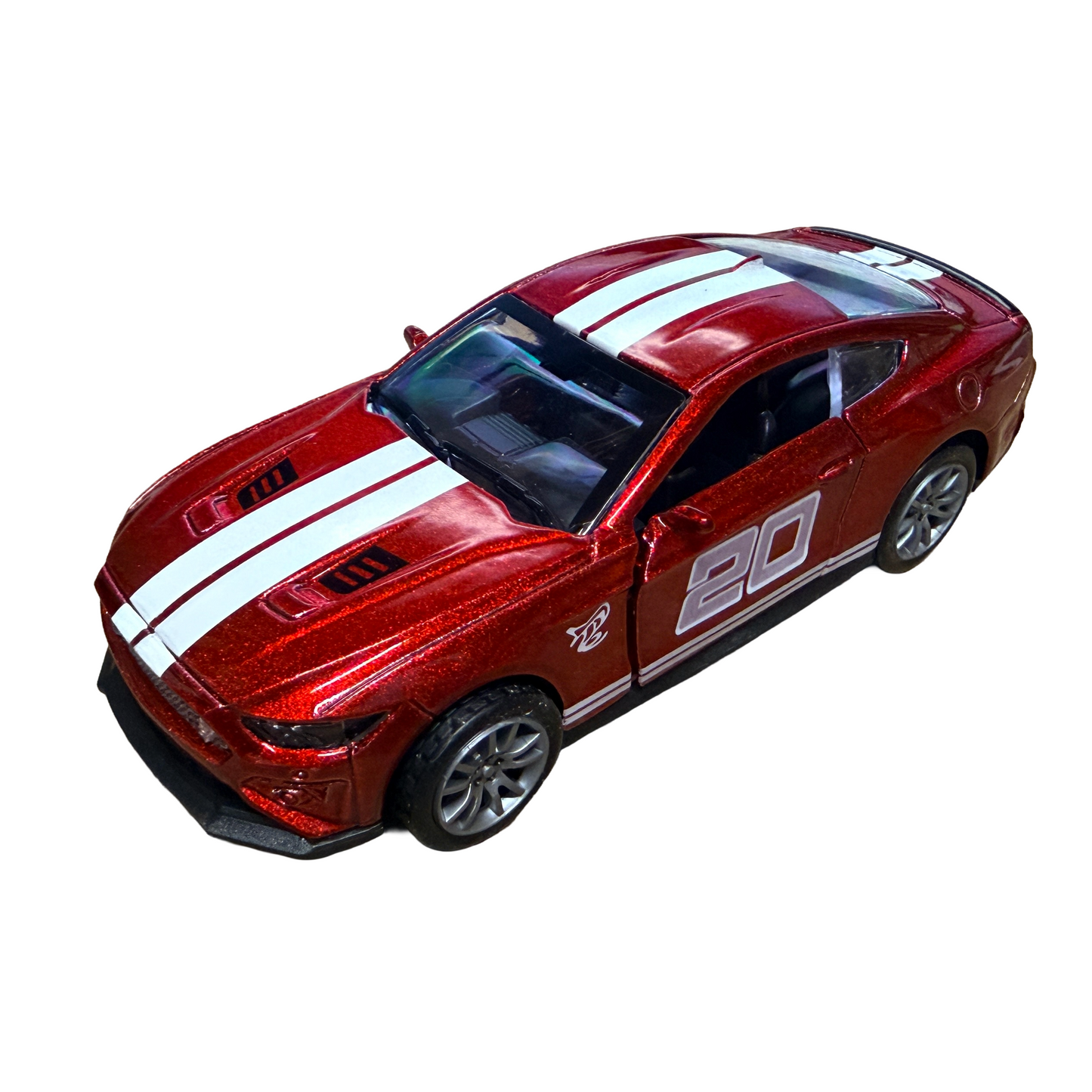 5" Die-Cast Alloy Pull-Back Racing Vehicle Sports Car Toy Model Set - Red