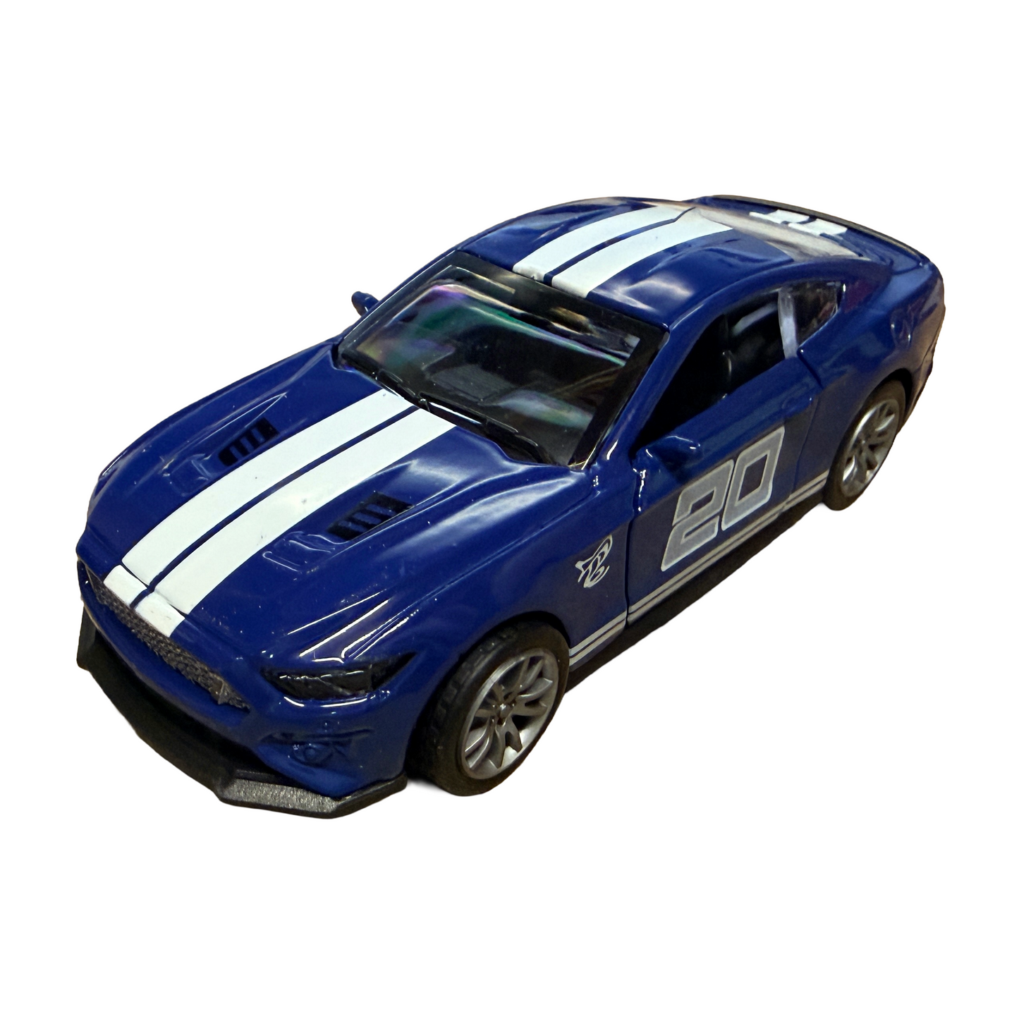 5" Die-Cast Alloy Pull-Back Racing Vehicle Sports Car Toy Model Set - Blue