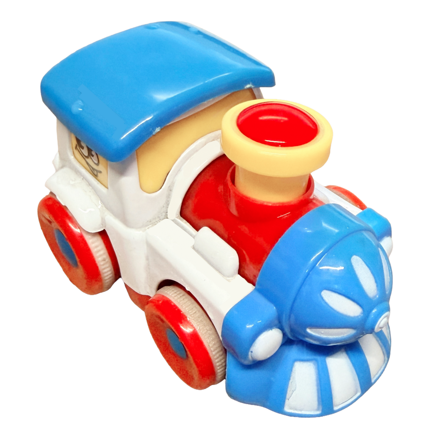 4 x 3.5" Diecast Metal Mini Macaron Pull-and-Go Trains Set