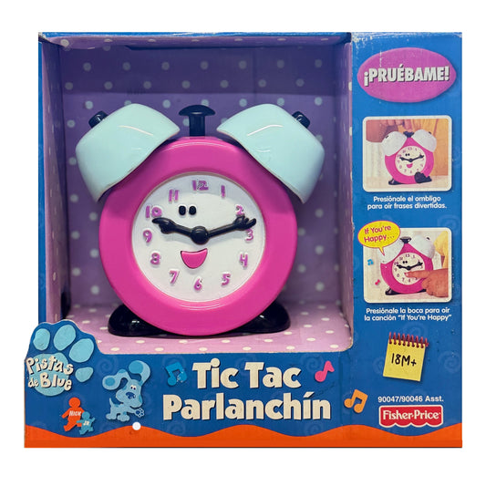 Fisher-Price Blue's Clues Talking Tickety Tock Clock Musical 18m+ Spanish Version