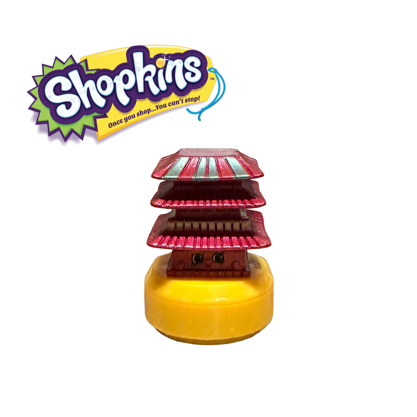 Exclusive  Shopkins World Vacation Self-Inking Stamp (Pagoda, Roller Skate & Luggage)