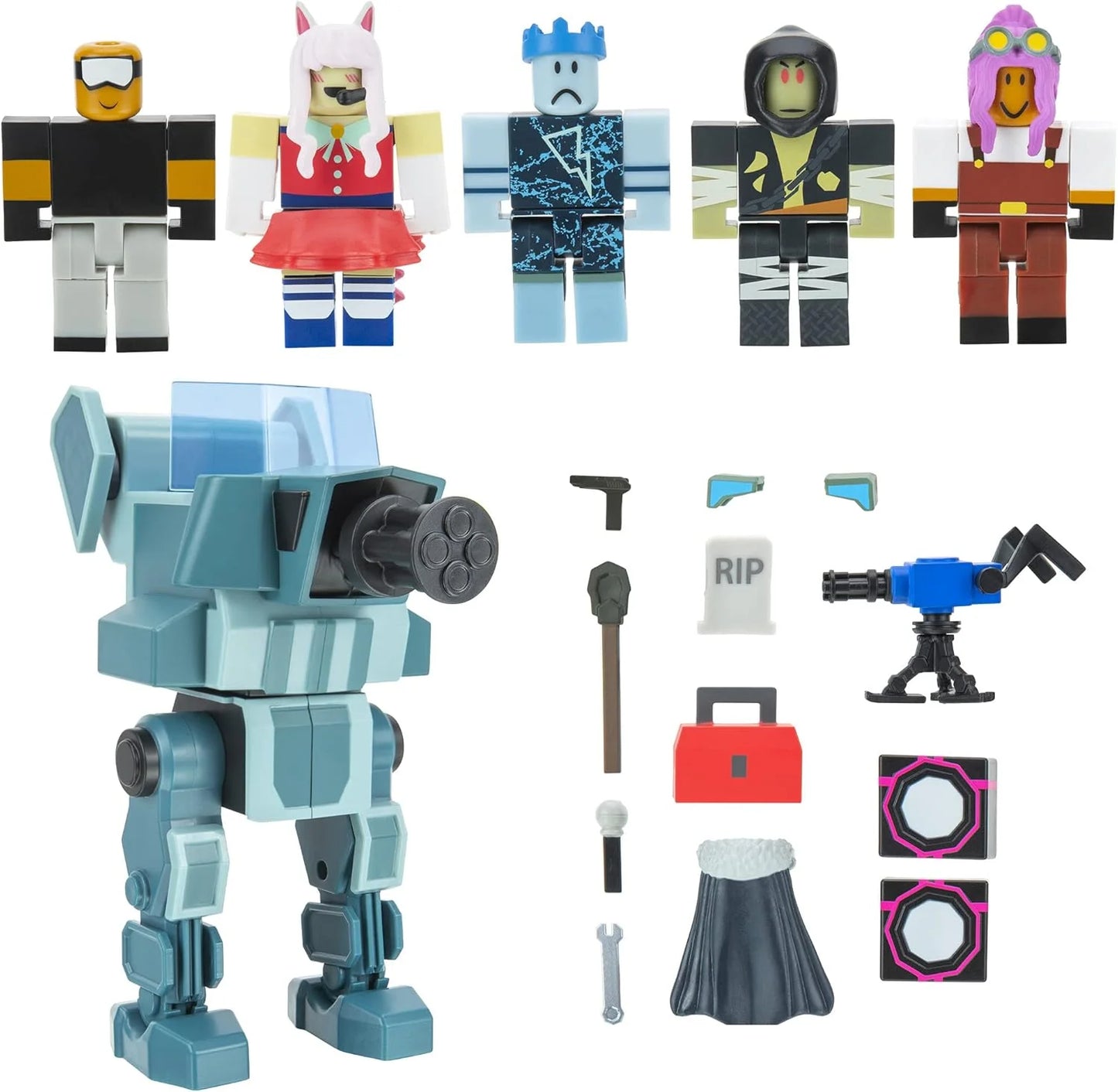 18 Pieces Jazware Roblox Tower Defense Simulator: Last Stand Action Figure Set