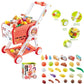 Kids Supermarket Shopping Trolley Play Set with 30+ Pretend Food Items