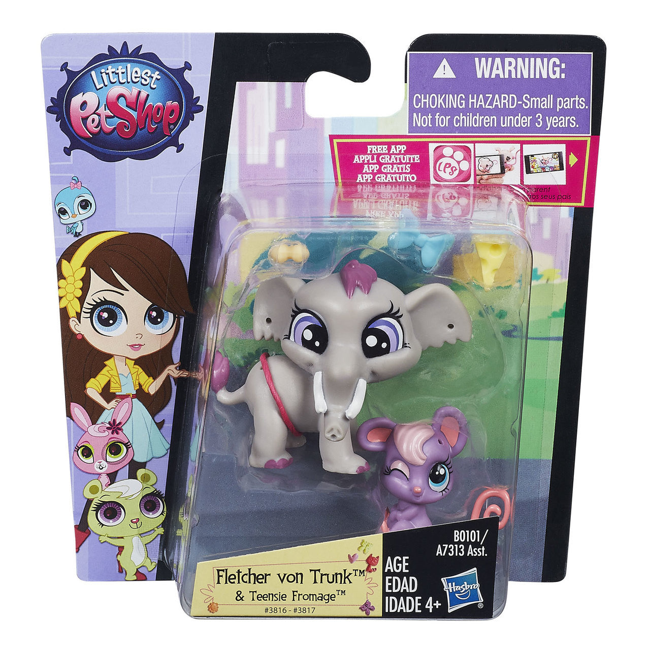 6 X Hasbro Littlest Pet Shop Includes: Pet, Pet Friends & Deco Bits Action Figure Bundle