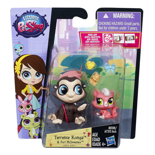 Hasbro Littlest Pet Shop Terrence Konga & Purl McSweeney