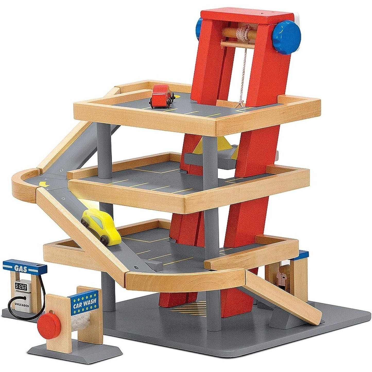 Melissa and Doug Wooden Parking Garage Toy