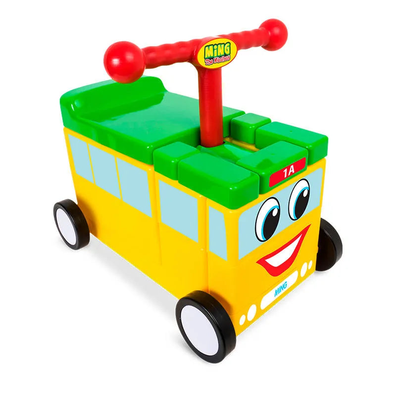 Ming the Minibus & Friends DIY Linker Ride-On Bus With Storage Box 2+