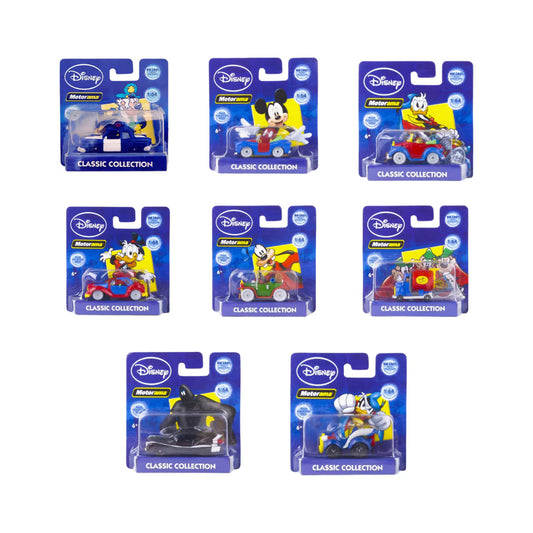 Disney Motorama Die Cast Classic Collection Donald Duck's and Mickey Mouse's Race Car
