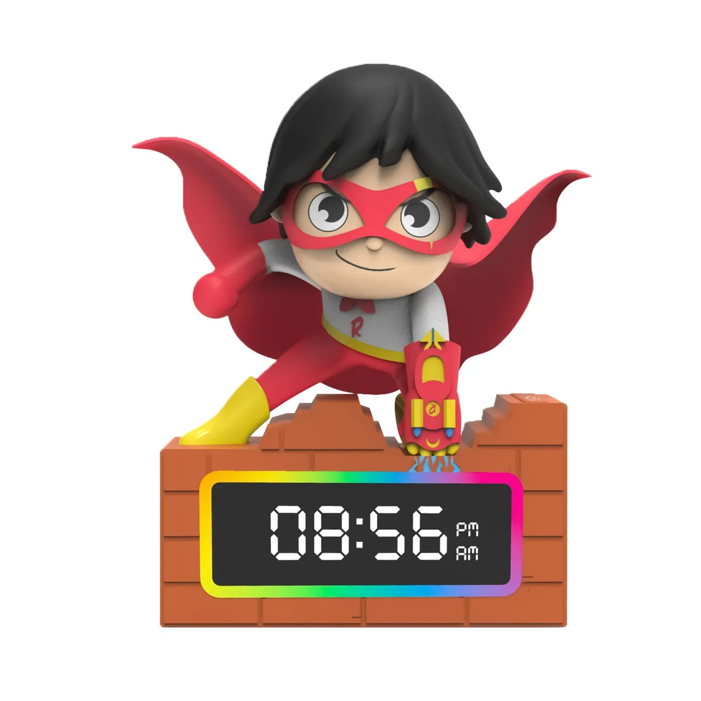 Ryan's World Red Titan Alarm Clock With LED Lights