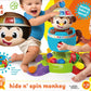 Bright Starts Hide & Spin Monkey Baby Activity Toy