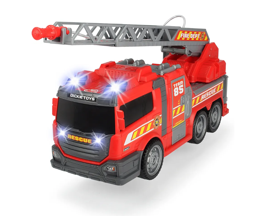 Car Mania Large Fire Fighter Rescue Vehicle with Lights, Sounds & Water Pump