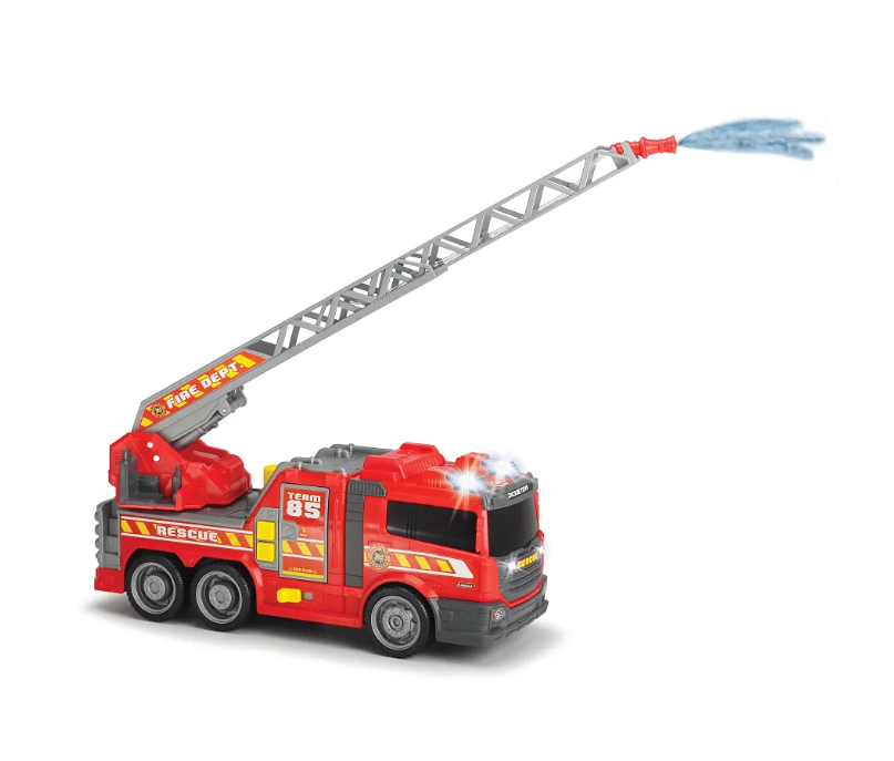 Car Mania Large Fire Fighter Rescue Vehicle with Lights, Sounds & Water Pump
