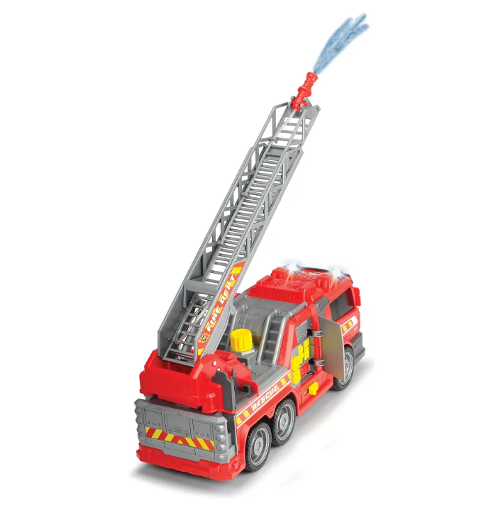 Car Mania Large Fire Fighter Rescue Vehicle with Lights, Sounds & Water Pump