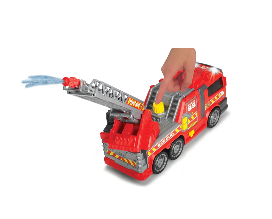 Car Mania Large Fire Fighter Rescue Vehicle with Lights, Sounds & Water Pump