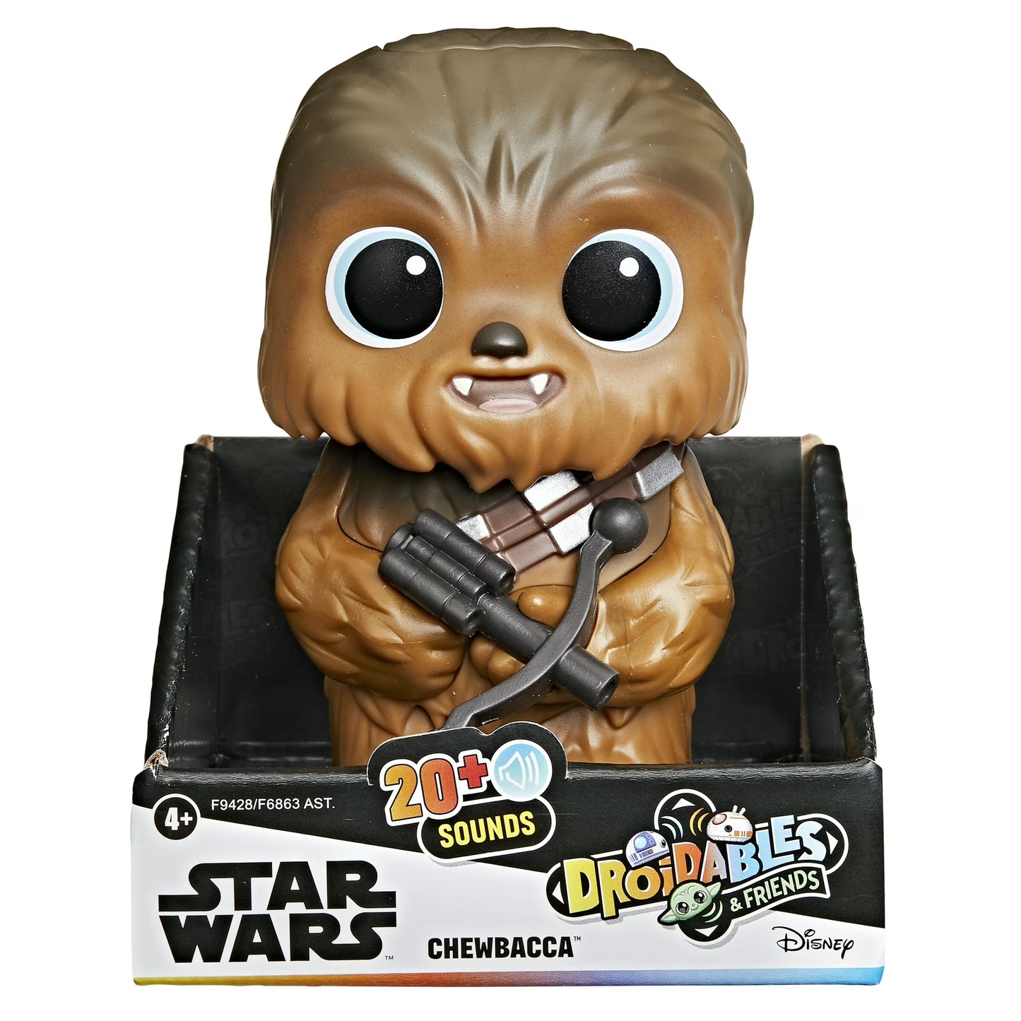 Star Wars Droidables & Friends Chewbacca, 4" Electronic Figure, Interactive Toys