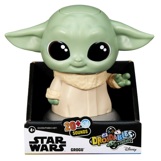 Star Wars Droidables & Friends Grogu, 4" Electronic Figure, Interactive Toys