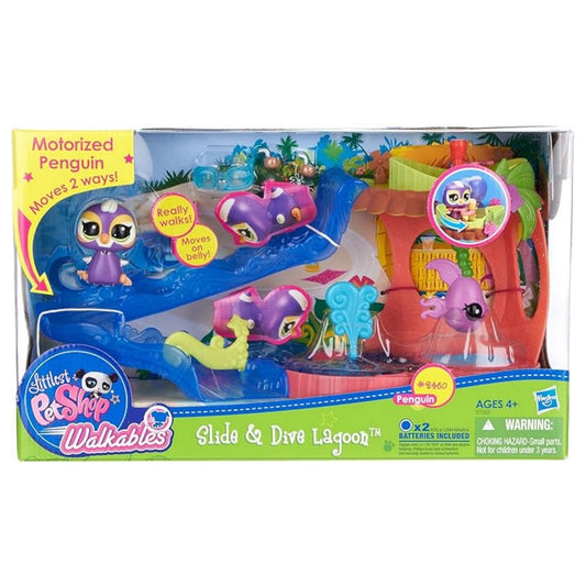 Hasbro Littlest Pet Shop Slide & Dive Lagoon Motorised Penguin Playset 4+