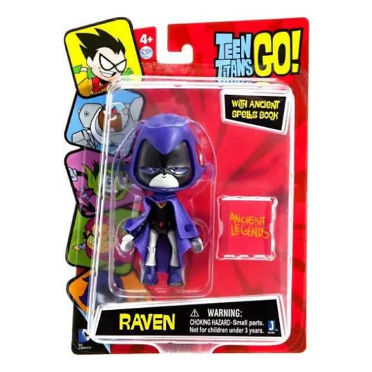 Jazware Teen Titan Go Raven with Ancient Spells Book Action Figure