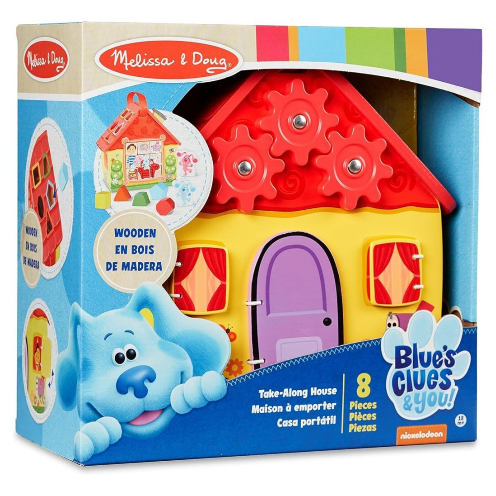 Melissa and Doug Blue's Clues & You! Take-Along House 8 Pieces 18m+