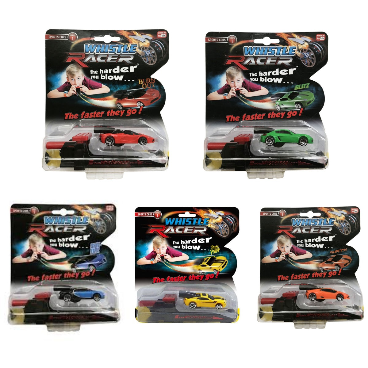 Whistle Racer Sports Cars Series 1 As Seen On YouTube