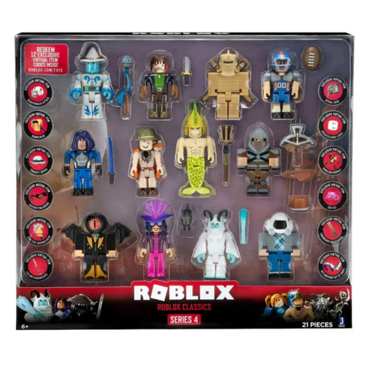 21 Pieces Jazware Roblox Classics Series 4 Action Figure Set