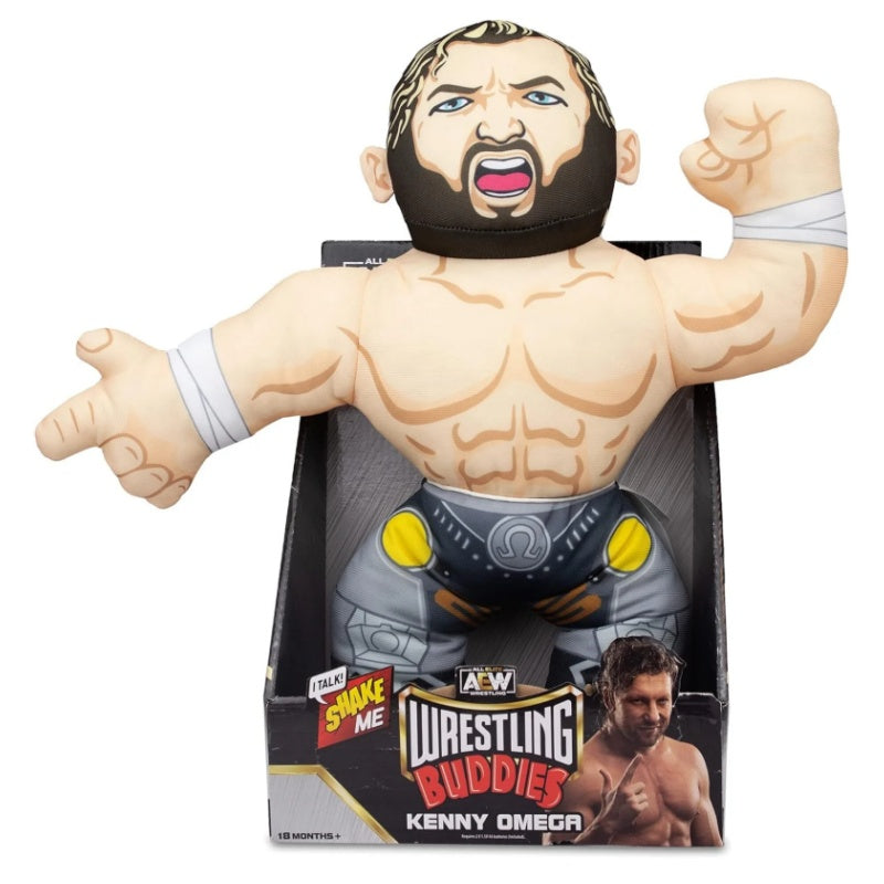 AEW Wrestling Buddies Talking Plush Soft Toy - Kenny Omega