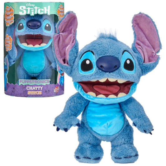 Disney Lilo and Stitch Chatty Stitch Interactive Talking Puppet Plush