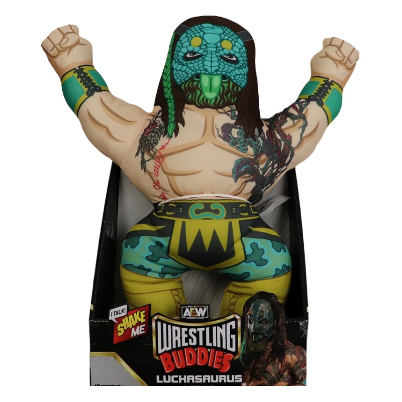 AEW Wrestling Buddies Talking Plush Toy - Cody, Kenny Omega, Luchasaurus Bundle Set