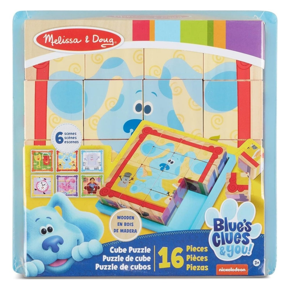 Melissa and Doug Blue's Clues & You! Cube Puzzle 16 pieces 3+