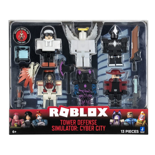 13 Pieces Jazware Roblox - Tower Defense Simulator: Cyber City Action Figure Set